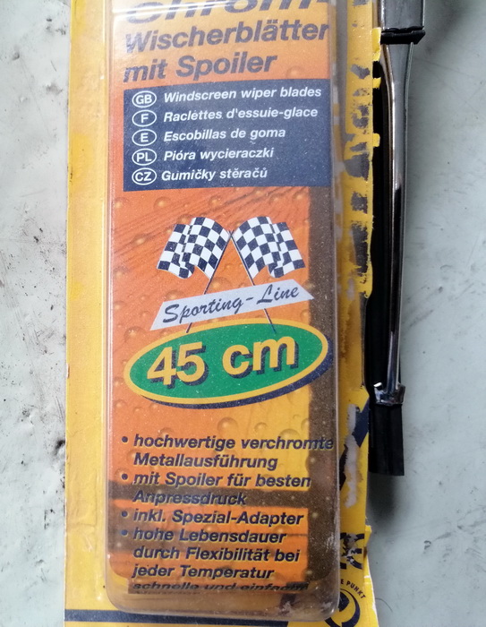 Wischblätter verchromt - Wiper blades chrome-plated Wischblätter verchromt - Wiper blades chrome-plated